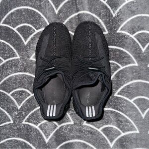 Yeezy Kids Black Knit Slip-On Sneakers